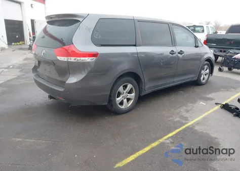 2011 Toyota Sienna Base V6 from USA, damaged, VIN 5TDZK3DC6BS010054